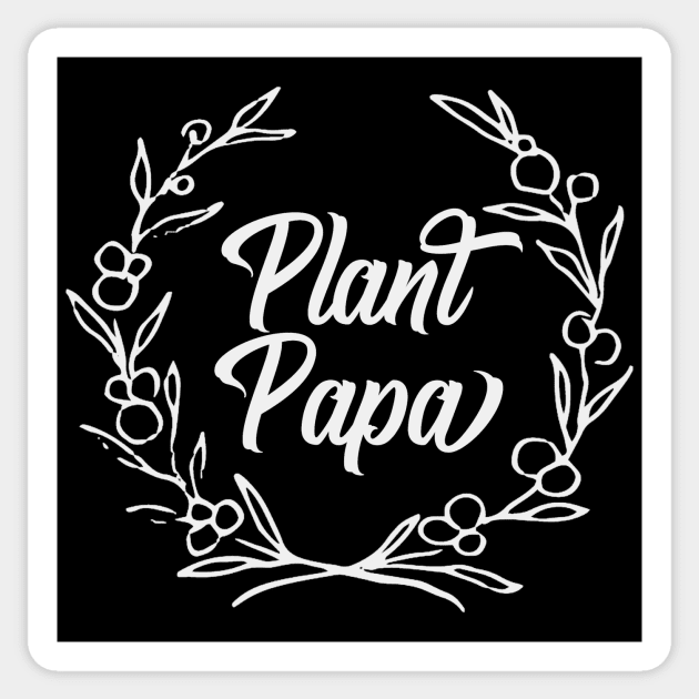 Plant Papa (White) Sticker by Thistle Kent